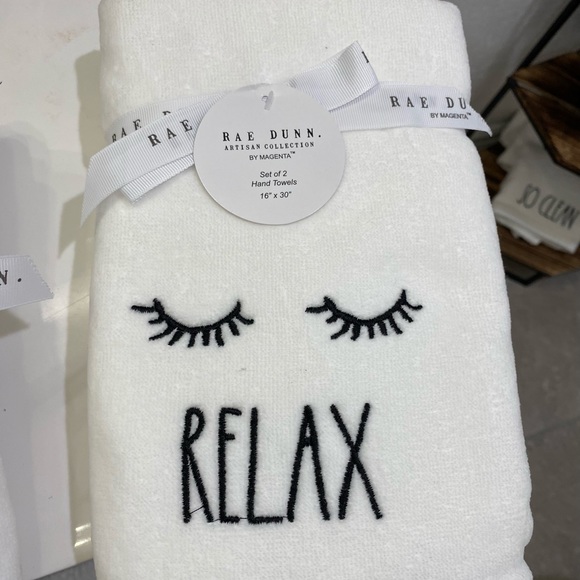 Rae Dunn Bath Rae Dunn Relax Hand Towels Poshmark